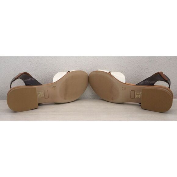 Miz Mooz WMN Sz 37 US 6.5-7 Linen Multi Feena Leather Strappy Heeled Sandals - Picture 4 of 12